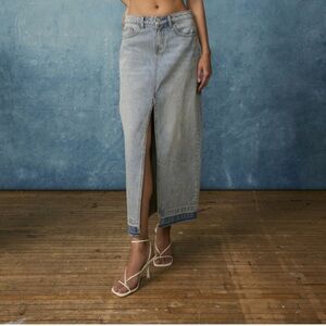 Denim Maxi Skirt